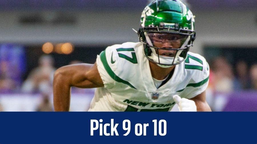 Garrett Wilson can fit into your 10-team PPR draft strategy from late in Round 1.