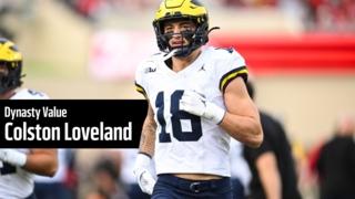 Colston Loveland presents intriguing dynasty value in the 2025 NFL Draft.