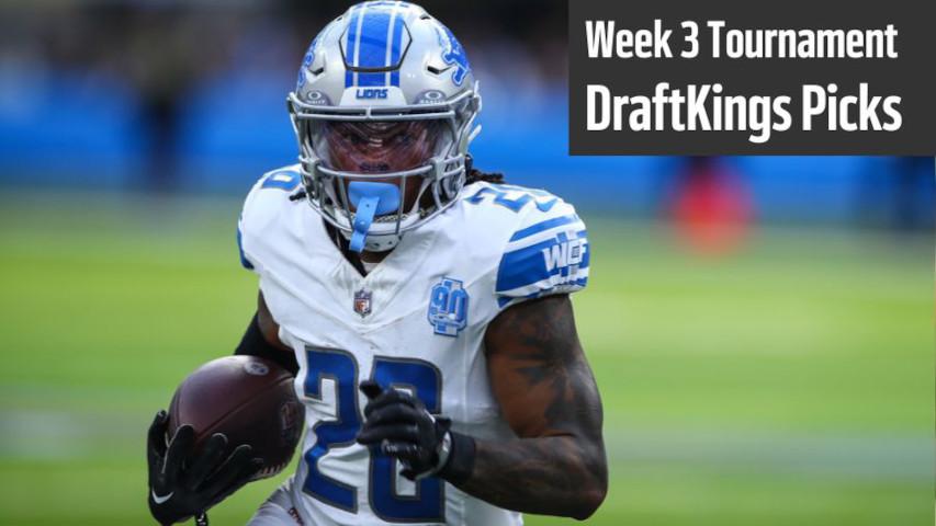 Week 3 DraftKings Tournament Picks