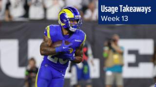 Top 10 Fantasy Football Takeaways from Week 13 Usage