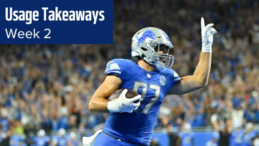 Top 10 Fantasy Football Takeaways from Week 2 Usage