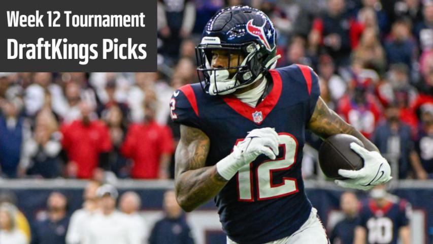 Week 12 DraftKings Tournament Picks