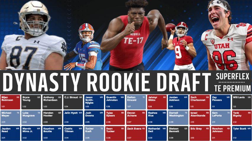 Dynasty Superflex Rookie Mock Draft #3: TE Premium
