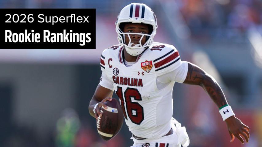 LaNorris Sellers finds himself near the top of the 2026 dynasty superflex rookie rankings.