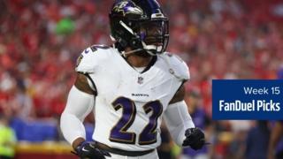 The Week 15 FanDuel Picks include Ravens RB Derrick Henry