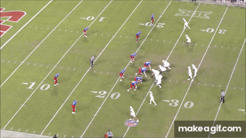 Sanders lack of zip causes a missed TD