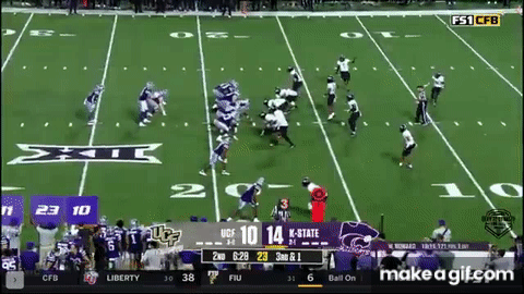 DJ Giddens can be a nightmare to tackle in space.